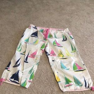 PINK size large sailboat sleep pants